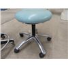Image 2 : 2 Upholstered Stools on Castors