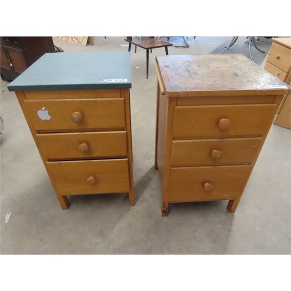 2 Office 3 Drawer Cabinets/ or Nite Stands 29" x 17" x 17"