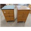 Image 1 : 2 Office 3 Drawer Cabinets/ or Nite Stands 29" x 17" x 17"