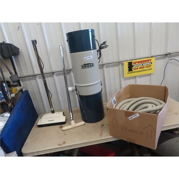 Broan Central Vac w Hose McSherry Auction Service Ltd.