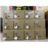Image 1 : 12 Metal Mail Boxes w Keys = 4 Boxes x 3 Stacks