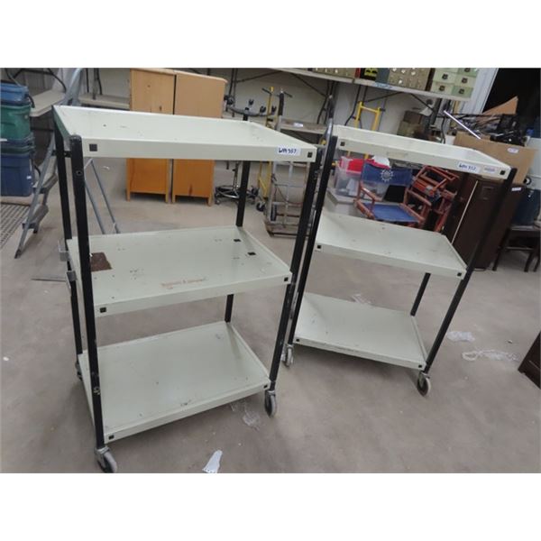 2 Metal 3 Tier Port Shelf 48" x 30" x 20"