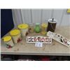 Image 1 : Retro Cannister Set, Spice Set, Vase, Ice Bucket, Chopper Plus More!