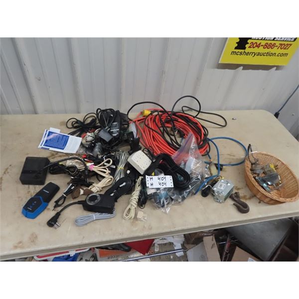 Extention Cords, Wire, Electronic Wiring, Timers Plus!