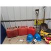 Image 1 : 3 Gas Cans - 2 Shovels, Safety Helmets, Vest, Plus More!