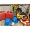 Image 2 : 3 Gas Cans - 2 Shovels, Safety Helmets, Vest, Plus More!