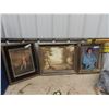 Image 1 : 3 Framed Pictures 1) Elvis 17" x 21" 1) 20" x 24" 1) 17" x 22"