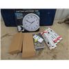 Image 1 : Wall Clock Safe & 2) 12 Volt Transformers & 3 Bulbs