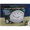 Image 3 : Wall Clock Safe & 2) 12 Volt Transformers & 3 Bulbs