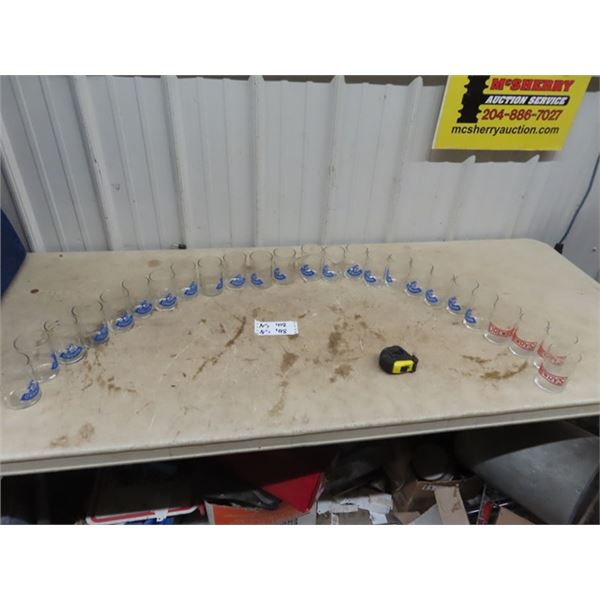 Approx 25 Beer Glasses "Okeefe" Drewery