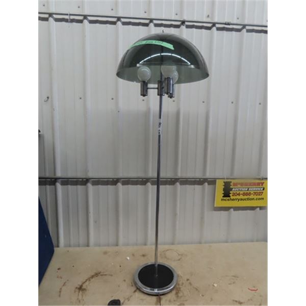 70's Chrome Mushroom Floor Lamp