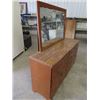 Image 2 : Maple Dresser W Mirror 31" x 17" X 50" Plus Mirror 29" X 41" '