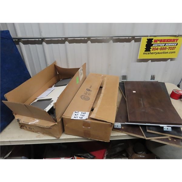 2 New Fold Out Metal Keyboard Platforms (would be desk keyboard Pullouts)