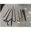 Image 1 : Log Grab, Splitting Axe, Wrecking Bars, & Saws