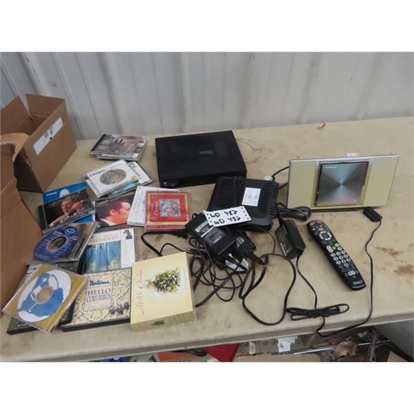 Panasonic SI-J900 MP3 Player, Cisco DPC 3825 WIFI Security, Motorola Receiver & CD