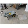 Image 1 : Wheel Barrow, Shepherd Hooks, Weed Eater, Checker Plated Ramp