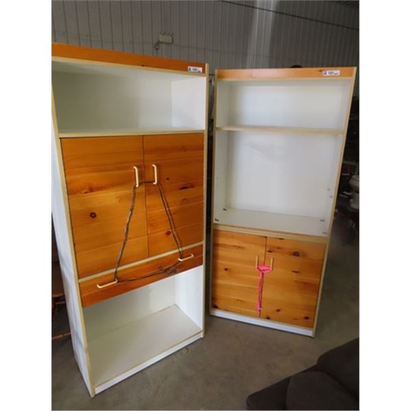 2 Cabinets Both are 72" x 32" x 15"