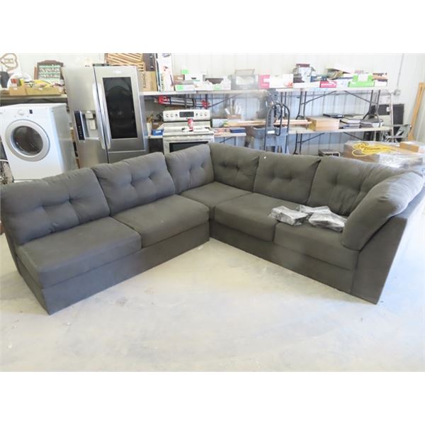 Cloth Sectional - New Condition-  Furniture Feet In A Bag - Not in Photo