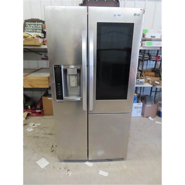 LG Inverter Linear Stainless Side x Side Fridge w Ice Maker 69" x 36" x 29"