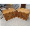 Image 1 : 2 Pine Nite Tables 19" x 25" x 17"