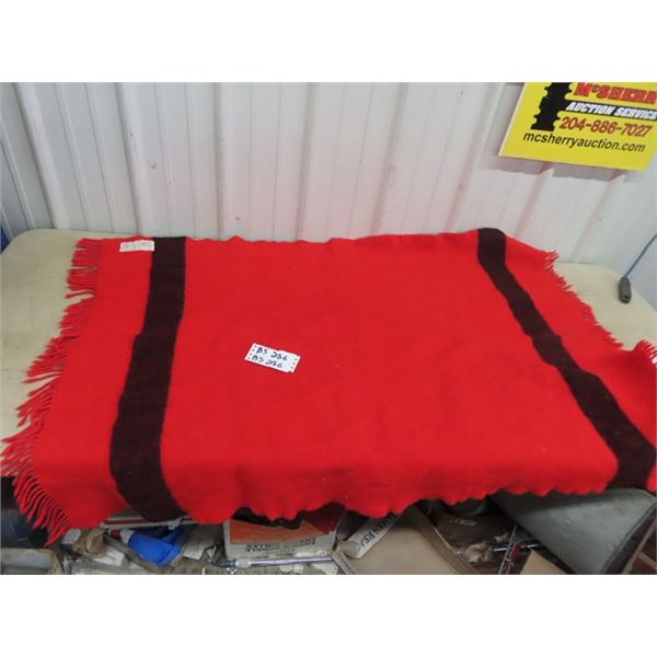 Red Hudson Bay Co Blanket