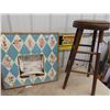 Image 2 : Vintage Ironing Board, Retro Baby Feeding Chair & Stool