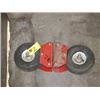 Image 1 : 2 LARGE CASTORS ON RUBBER TIRES