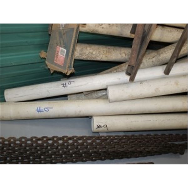 APPROX. 10 - 4" PVC PIPES