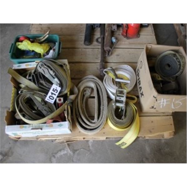 APPROX 20. STRAPS & 2 SLINGS