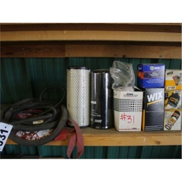 OIL FILTERS, WIRING, APPROX. 6 JERRY CANS