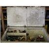 Image 1 : LARGE WHITE WOOD BOX C/W CONTENTS