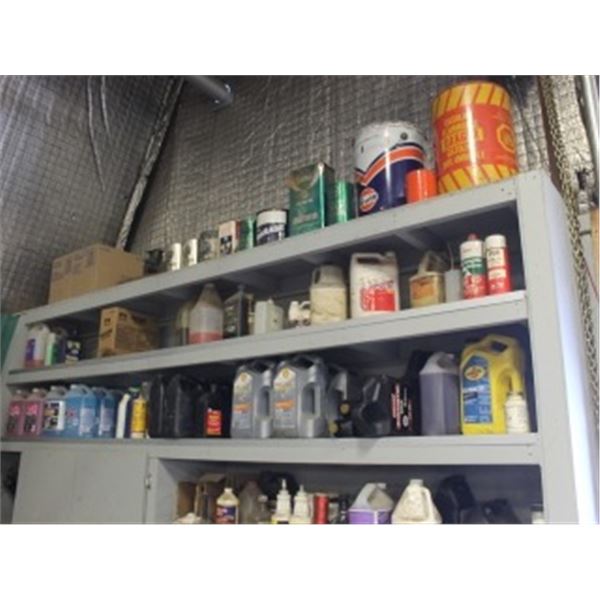 OILS & FUNNELS (ALL INCLUSIVE ON GREY SHELF)