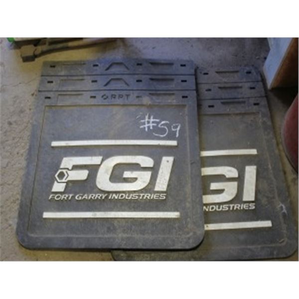 2 SEMI MUD FLAPS