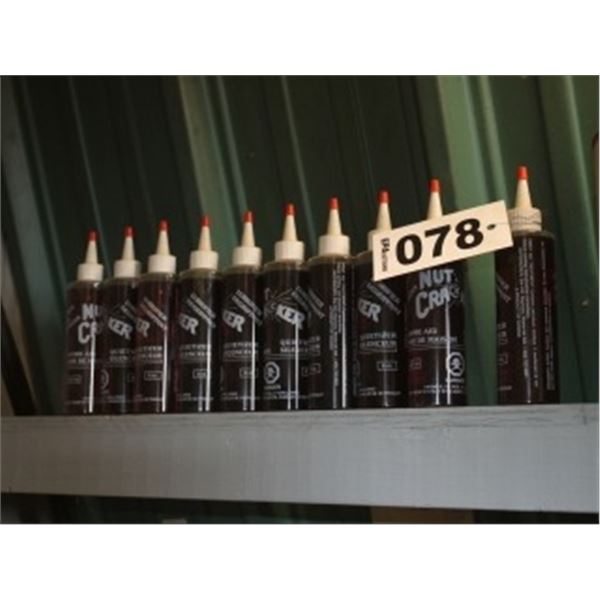 APPROX. 10 BOTTLES OF PENETRANT, PAINT, BOLTS & NUTS