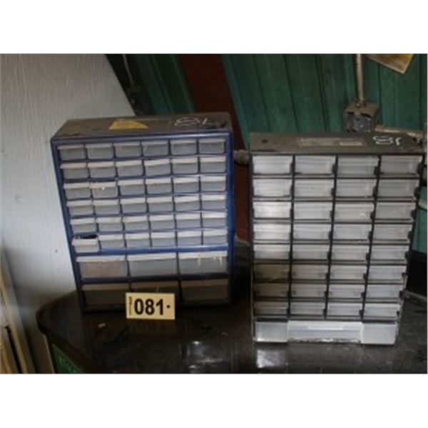 2 PLASTIC NUT & BOLT ORGANIZERS