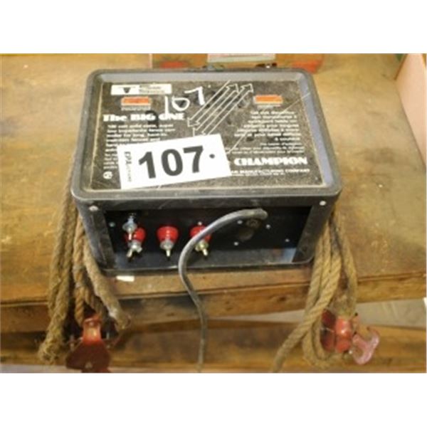120 VOLT ELECTRIC FENCE CONTROLLER, WIRE STRETCHER