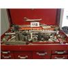 Image 2 : 2 PIECE TOOLBOX C/W CONTENTS - WRENCHES, SCREWDRIVERS, SOCKETS