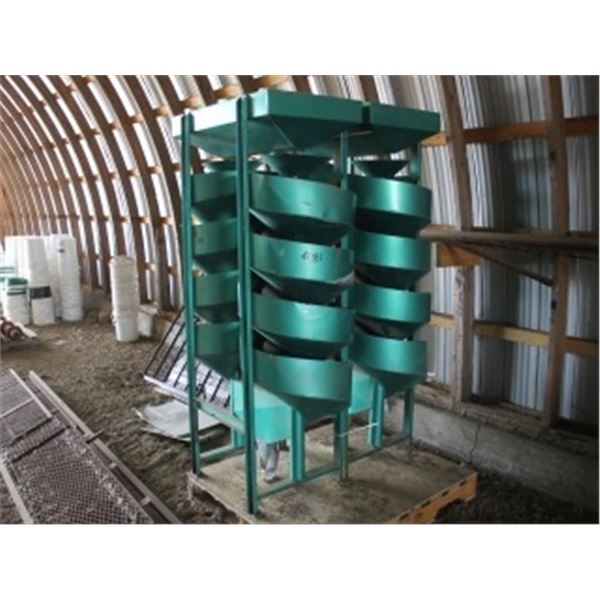 GREEN SPIRAL GRAIN CLEANER (LOCATED IN QUONSET)