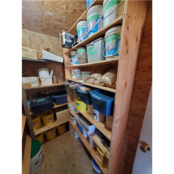 ALL PAILS & SAMPLES IN BACK ROOM