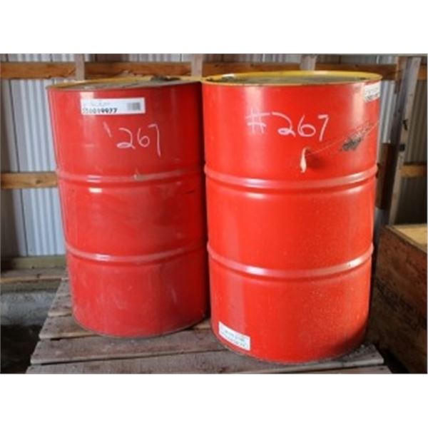 RED METAL BARRELS (2)