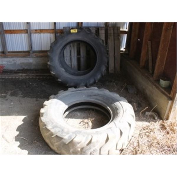3 - TRACTOR TIRES (1) 13;00-24 & (2) 12;4-28 ALL FOR ONE MONEY