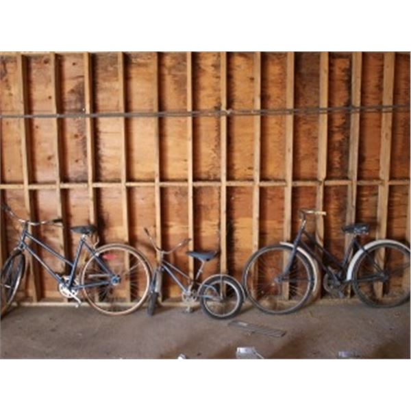 3 BICYCLES - 2 ADULT, 1 CHILD