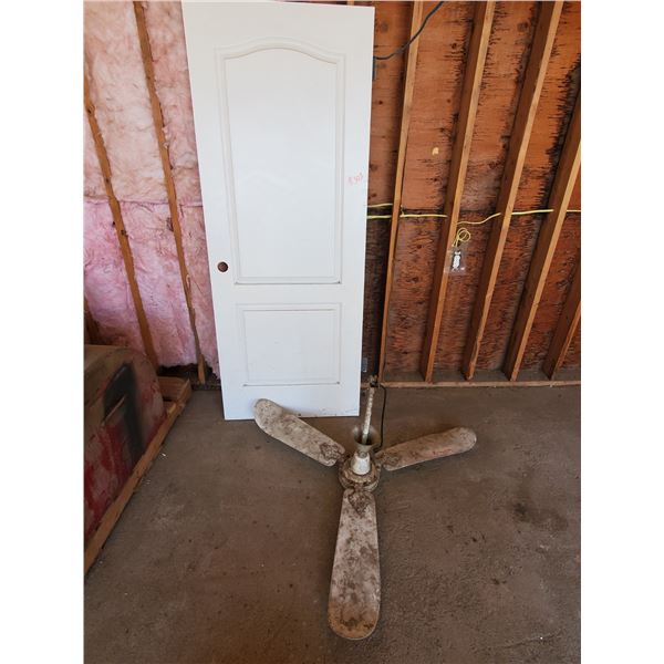 INTERIOR DOOR, CEILING FAN