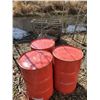 Image 1 : 3 RED BARRELS (45 GALLONS)