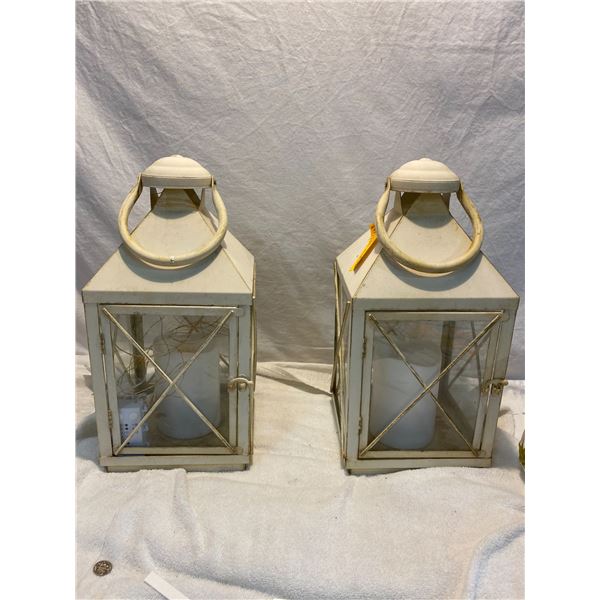 Yard decor candle holders