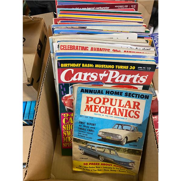 Car and parts magazines