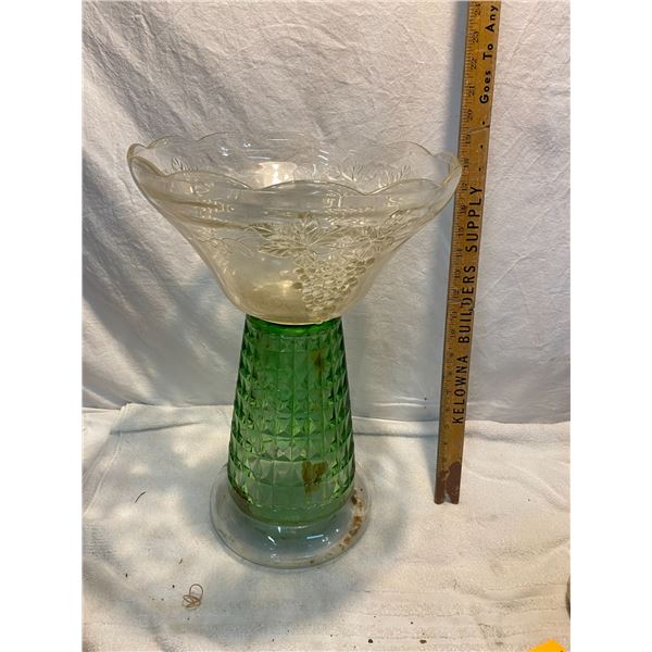 Glass decor 18 inches tall