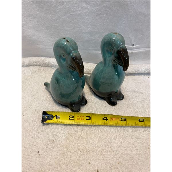 Blue pottery Salt and pepper shakers