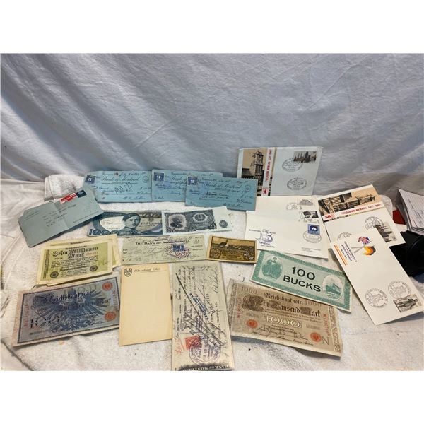 Collectible envelopes and paper items