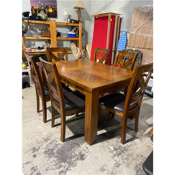 Table 6 chairs with jackknife leaf